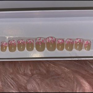 Pink cow print set🤍💗